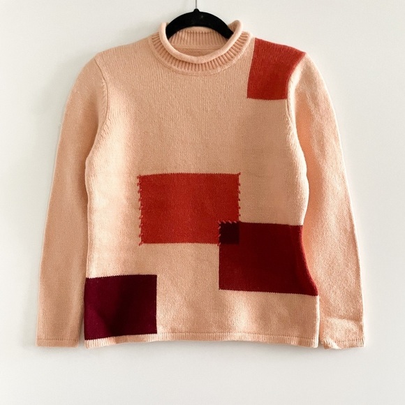 Patchwork Merino Wool Sweater - Picture 2 of 10